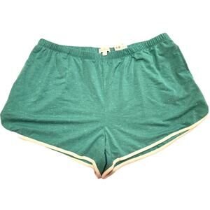 COLSIE Green White Trim Speckled Knit Dolphin Shorts Size XL